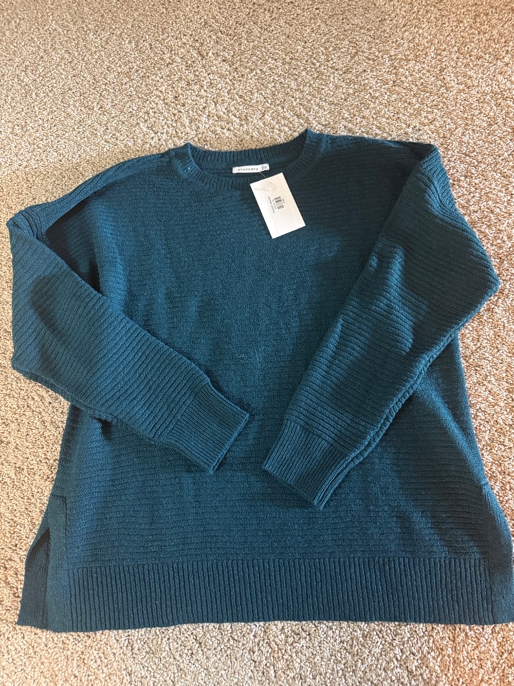 Women’s Crewneck Sweater - Teal Blue